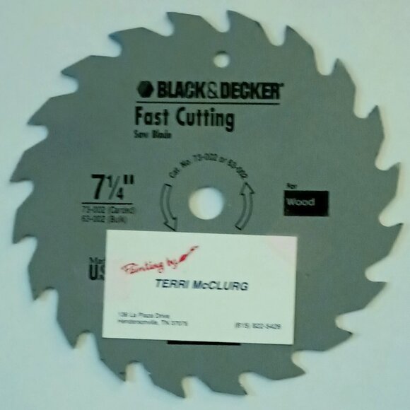 Custom Hand-Painted Round Saw Blade Art by Terri McClurg (Wolf Scene in Winter) - Picture 2 of 2